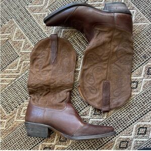 Nine West Brown Heeled Boots